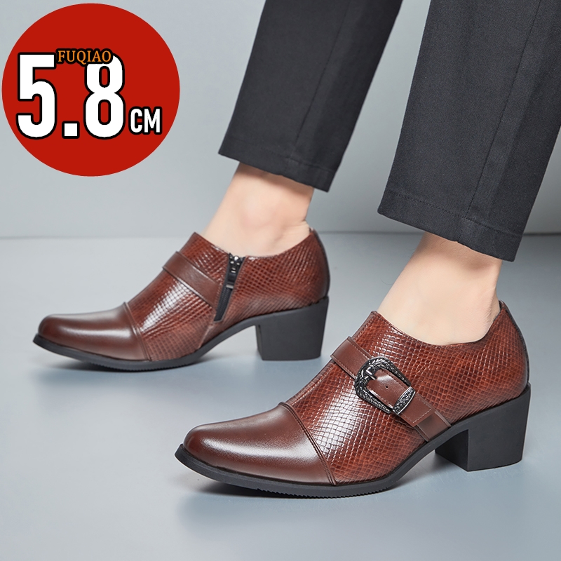 Men'S Fashion Formal - Sepatu Kulit Hak Tinggi Pria Gaya