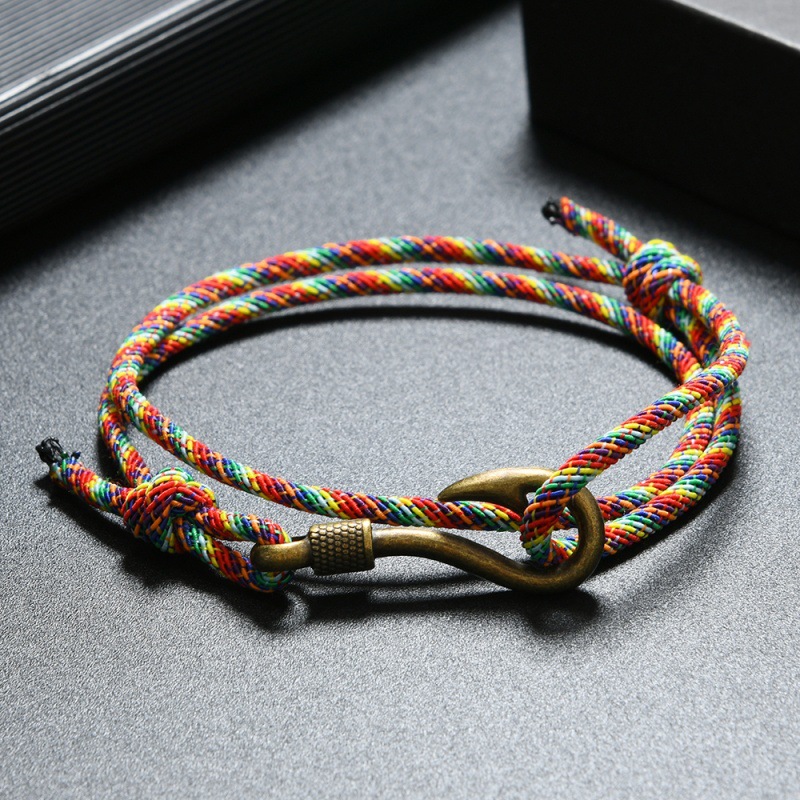 Milan Men'S Fashion - Gelang Jangkar Kait Ikan Jimat Trendi