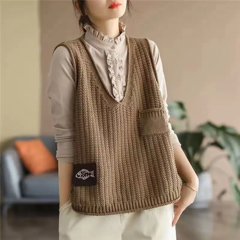 Formal Waistcoat Vest - Sedang Ditawarkan: Sweater Wanita Formal Kasual,