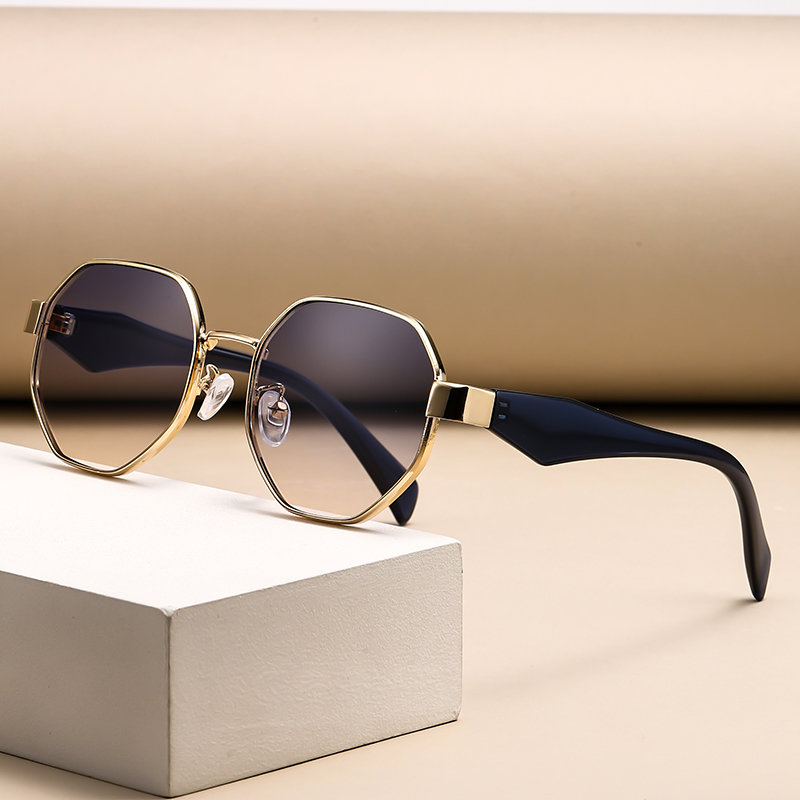 Men'S Fashion Round Glasses - Kacamata Hitam Bingkai Bulat Retro Bingkai