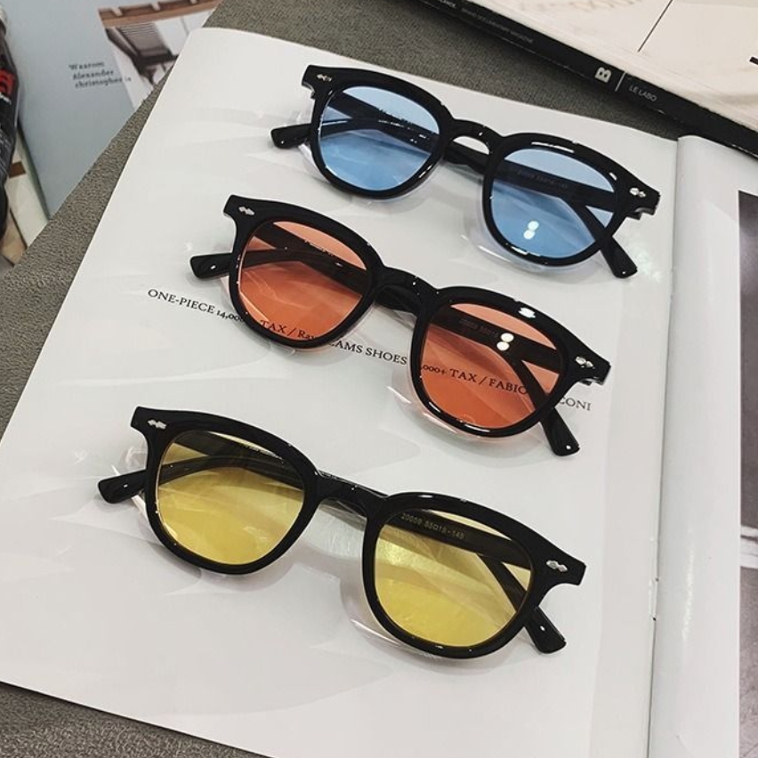 Men'S Fashion Round Glasses - Kacamata Hitam Bulat Kecil Baru untuk