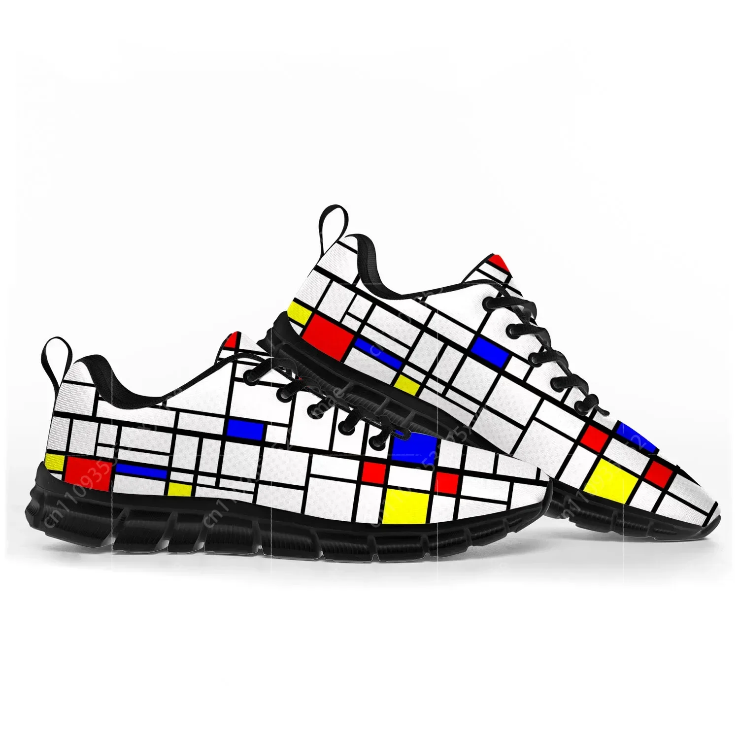 Men'S Fashion Aesthetics - Sepatu Olahraga Estetika Seni Abstrak Mondrian