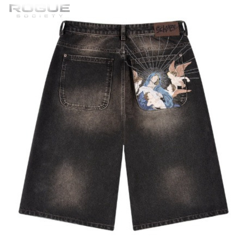 Mens Fashion Denim - Celana Jeans Harajuku Mewah Musim Panas