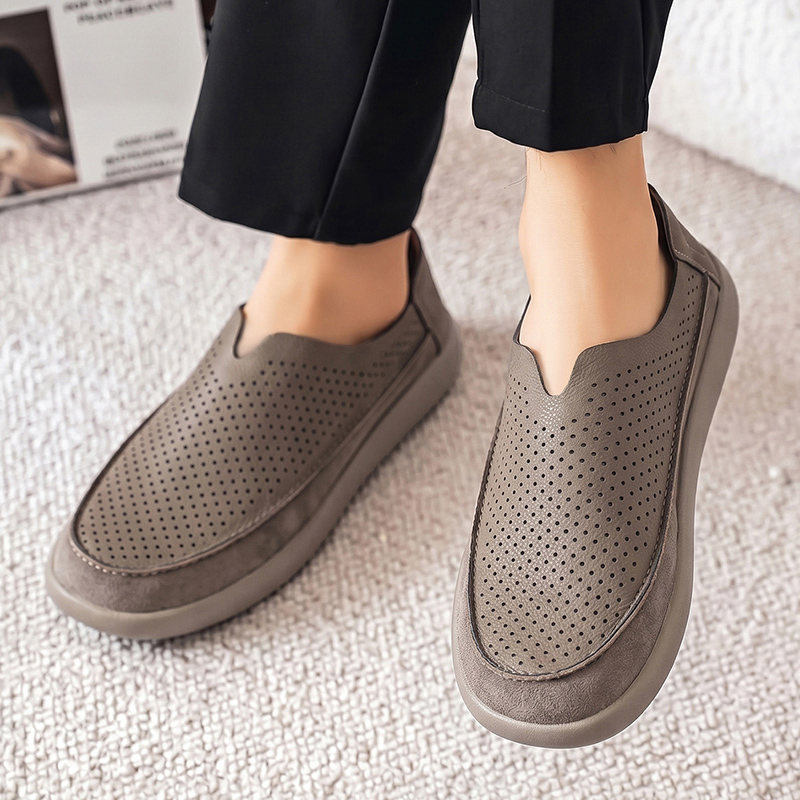 Mens Fashion Denim - Sepatu Sneakers Loafers Pria Ukuran Besar