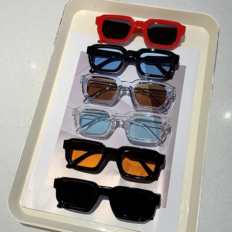 Men'S Fashion Old Money - Kacamata Hitam Bingkai Persegi Panjang Vintage