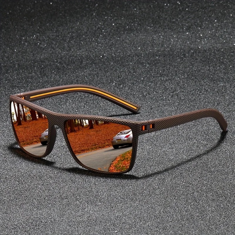 Men'S Fashion Old Money - Kacamata Hitam Persegi Vintage Olahraga Fashion