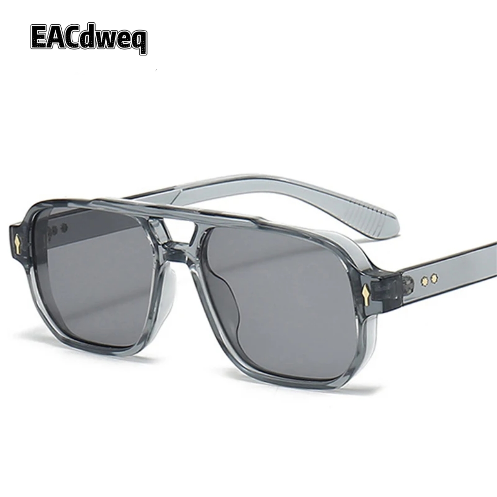 Men'S Fashion Old Money - Kacamata Hitam Vintage Double Bridges Pria