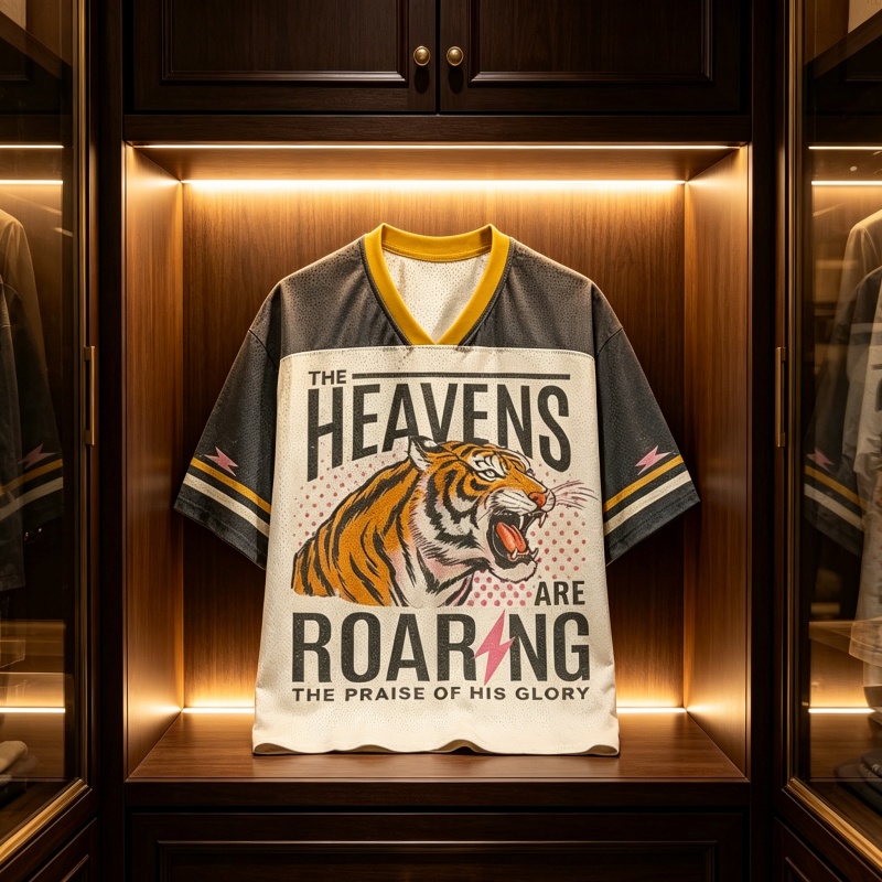 Men Fashion King - Kaus Cetak 3D Beast King Tiger