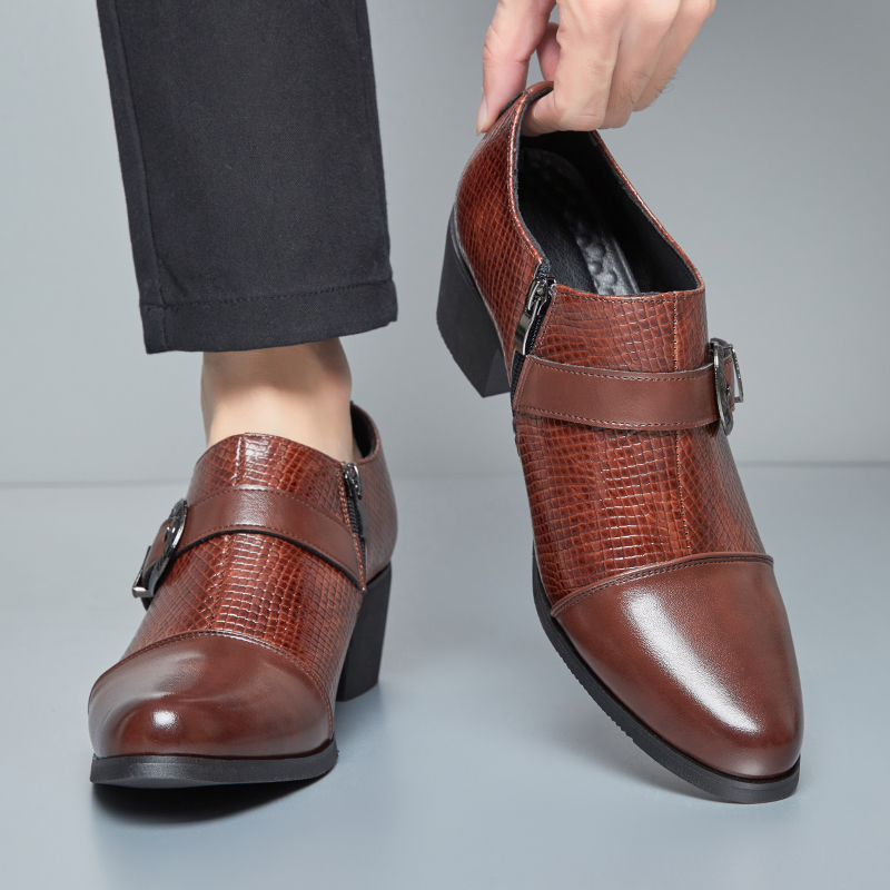 Sepatu Kulit Hak Tinggi Pria G - Men'S Fashion Formal ulasan dan harga