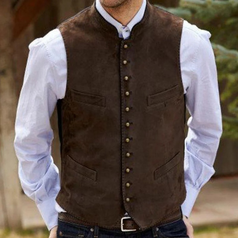 Rompi Pria Rompi Beludru Suede - Formal Waistcoat Vest ulasan dan harga