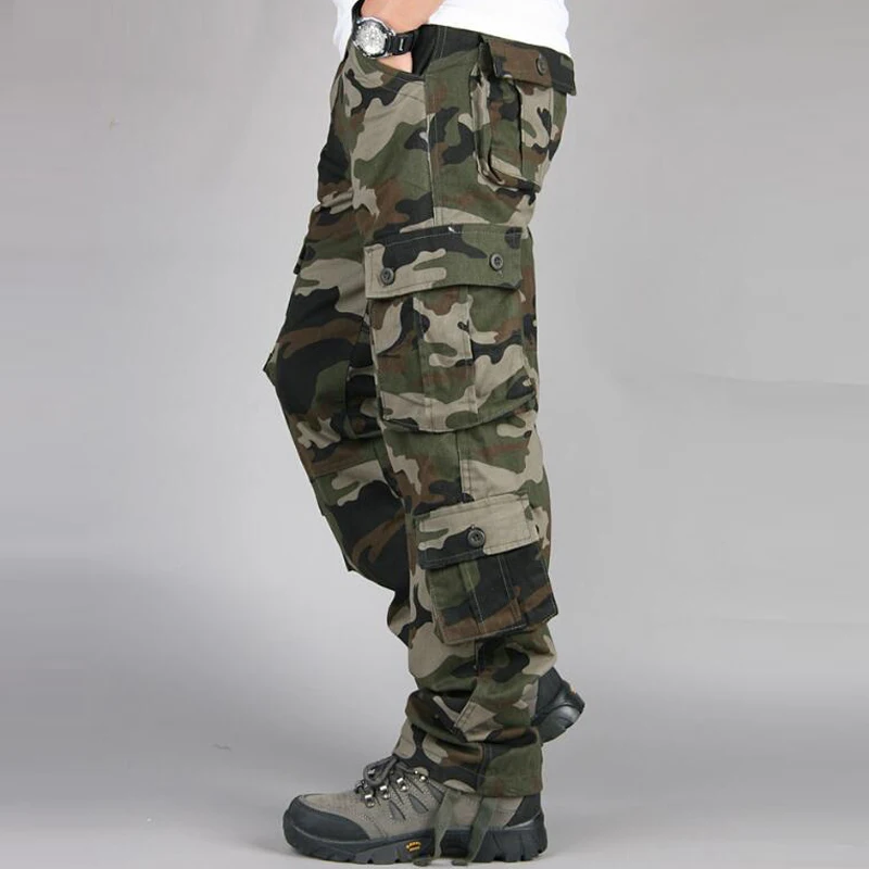 Celana Militer Kamuflase Pria  - Mens Fashion Camo Pants ulasan dan harga