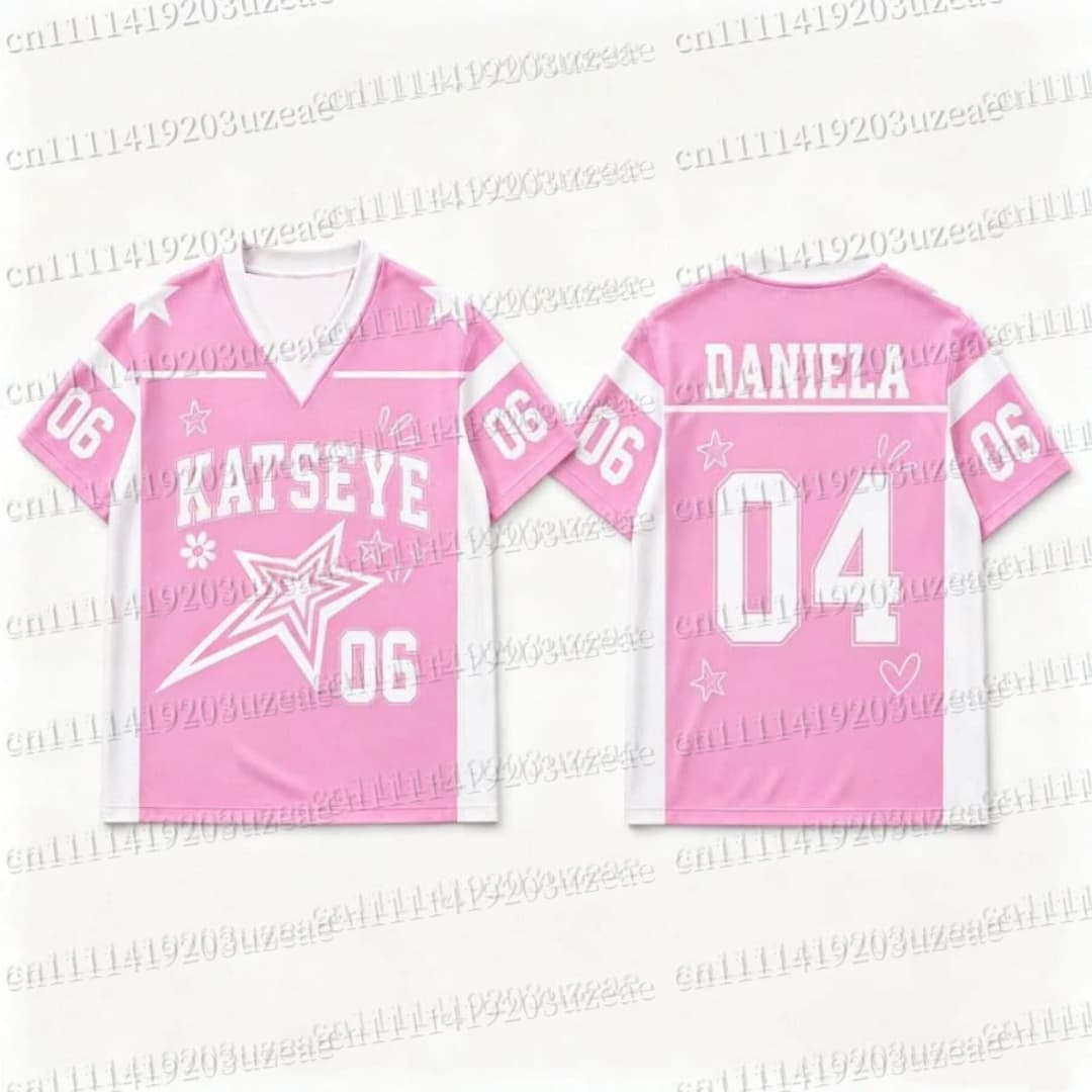 Kaos Grafis Bintang Pink KATSE - Men'S Fashion Aesthetics ulasan dan harga