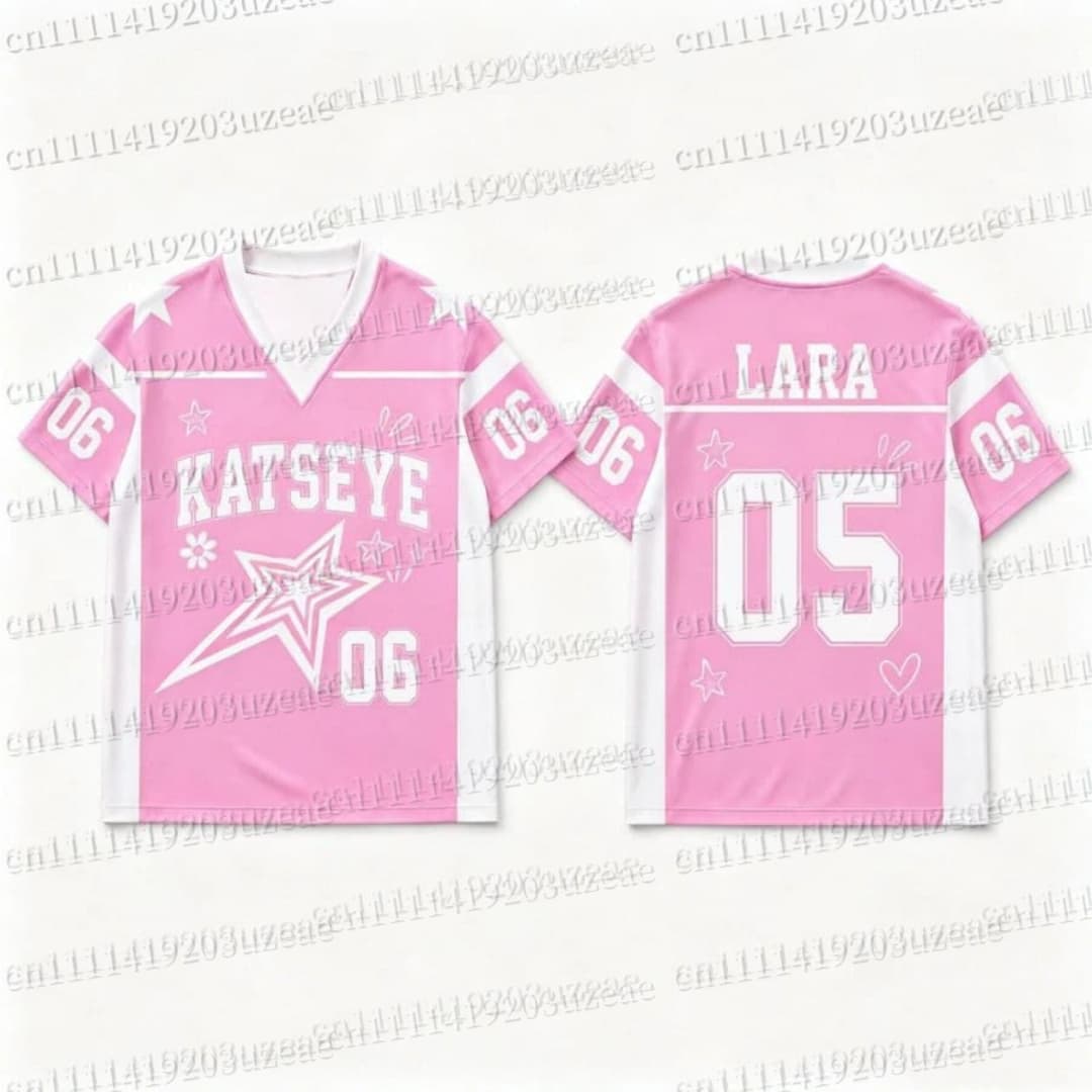 Kaos Grafis Bintang Pink KATSE - Men'S Fashion Aesthetics ulasan dan harga