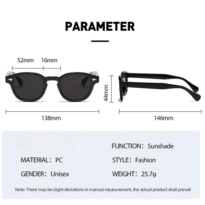 Kacamata Hitam Bulat Vintage W - Men'S Fashion Round Glasses ulasan dan harga