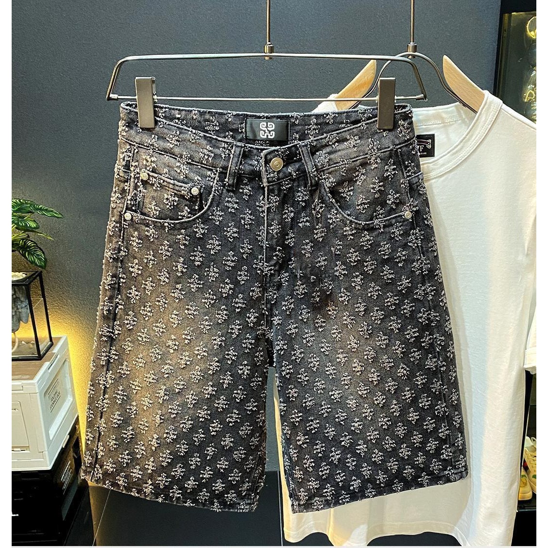 Celana Pendek Denim High Stree - Men'S Fashion Jeans ulasan dan harga
