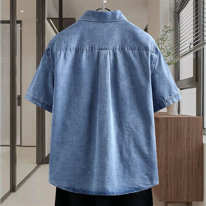 Kemeja Denim Tipis Pria Mode M - Mens Fashion Denim ulasan dan harga