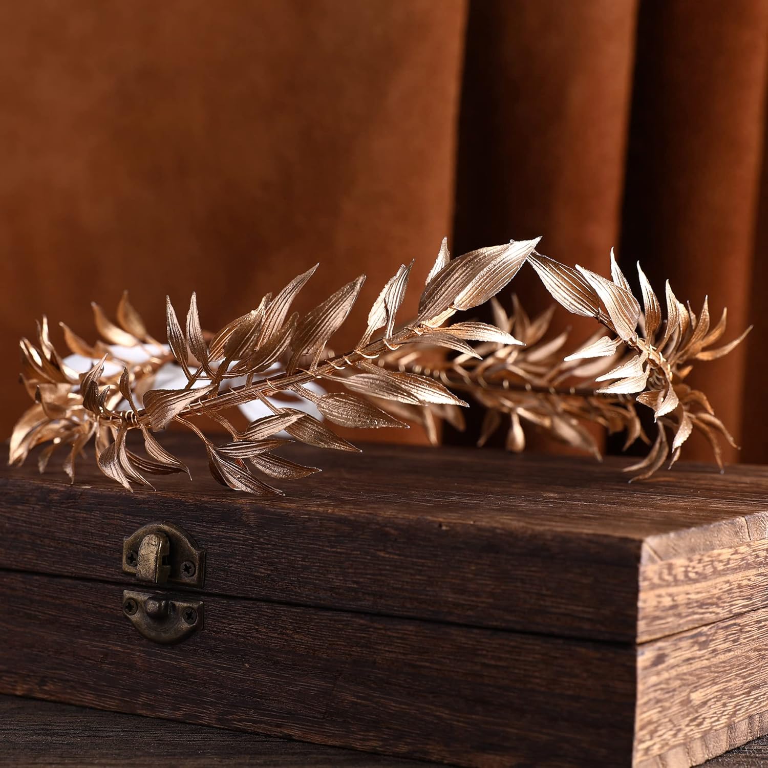 Mahkota daun kayu pertengahan  - Men Fashion King ulasan dan harga