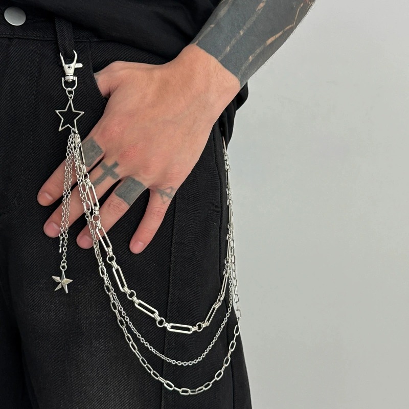 Rantai Pinggang Lapis Ganda Hi - Men'S Fashion Jeans ulasan dan harga