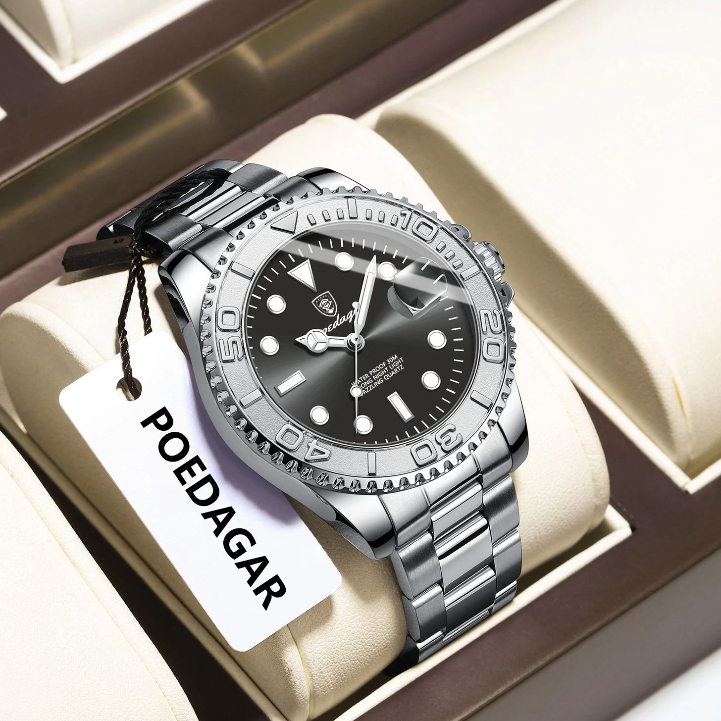 POEDAGAR Jam Tangan Pria Olahr - Mens Fashion Bracelet ulasan dan harga