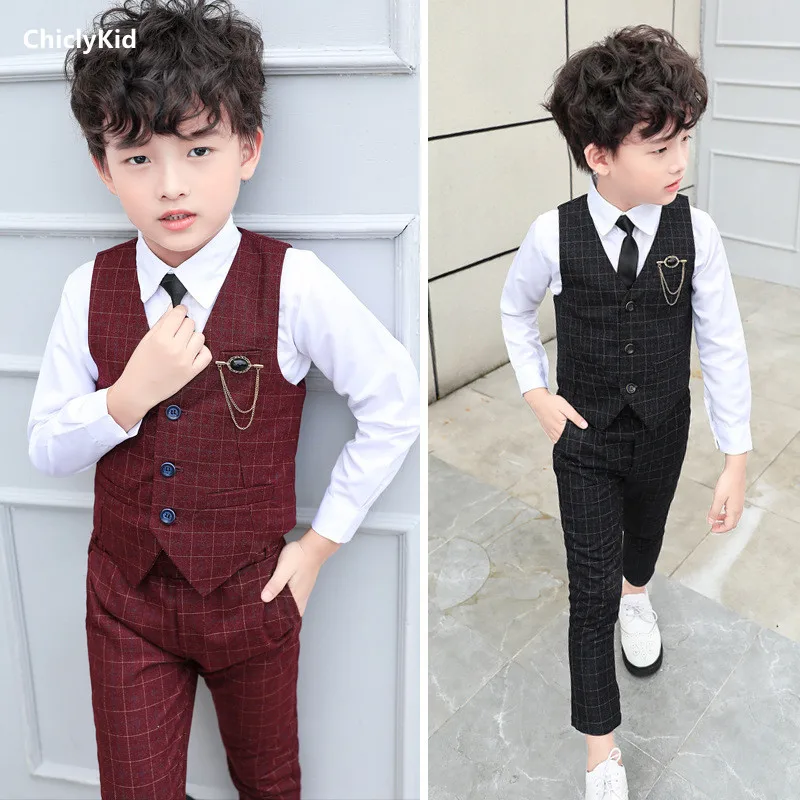 Blazer Rompi Kotak-kotak Anak  - Formal Waistcoat Vest ulasan dan harga