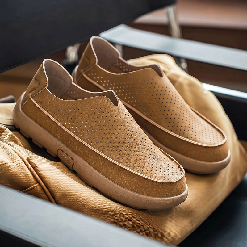 Sepatu Sneakers Loafers Pria U - Mens Fashion Denim ulasan dan harga