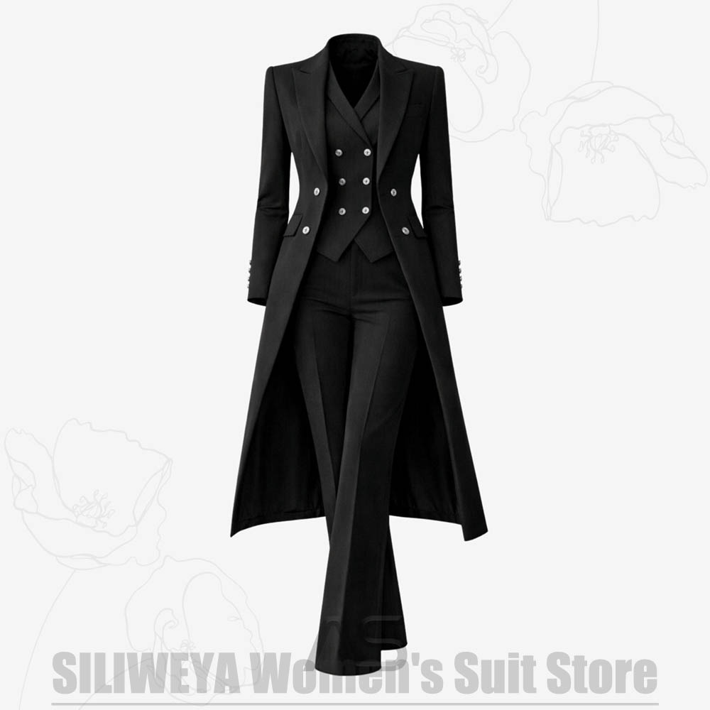 Setelan Wanita 3 Potong Jas Pa - Formal Waistcoat Vest ulasan dan harga