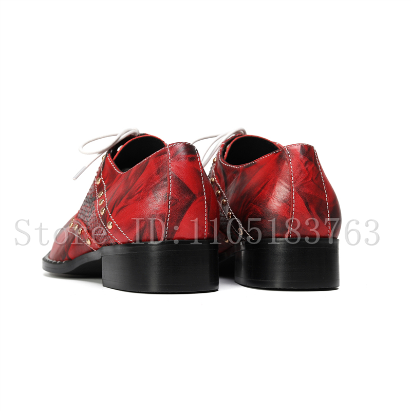 Sepatu Oxford Kulit Ular Merah - Men'S Fashion Formal ulasan dan harga