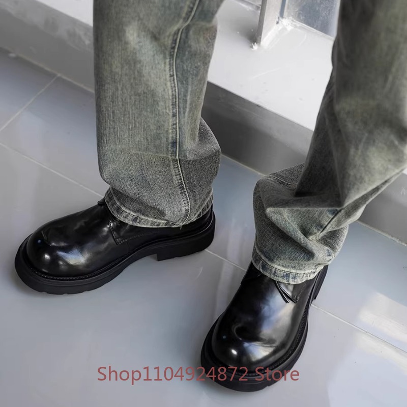 Sepatu Derby Ujung Bulat Fashi - Men'S Fashion Formal ulasan dan harga