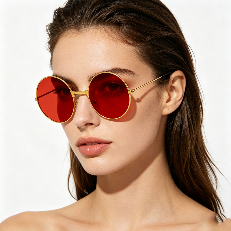 Kacamata Hitam Bingkai Bulat V - Men'S Fashion Round Glasses ulasan dan harga
