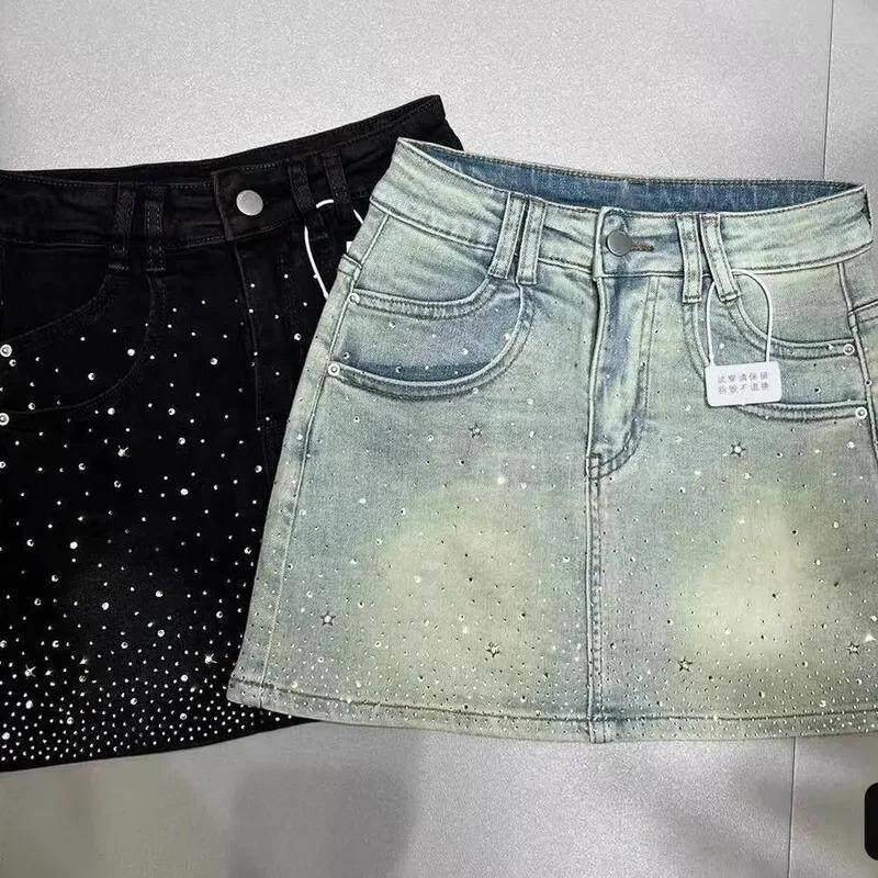 Rok Denim Berhias Rhinestone K - Mens Fashion Denim ulasan dan harga