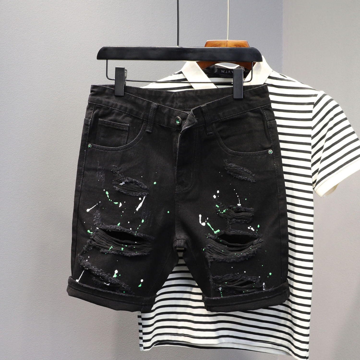 Celana Jeans Pendek Skinny unt - Men'S Fashion Jeans ulasan dan harga