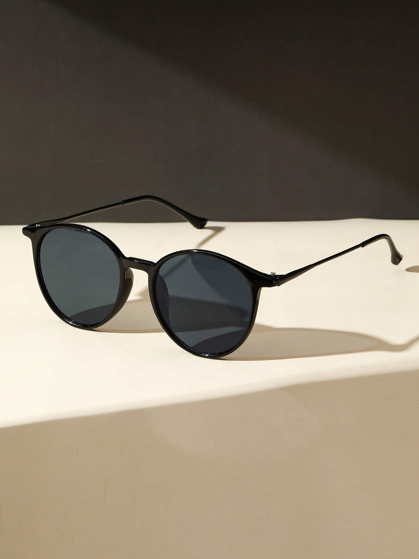1 Buah Kacamata Hitam Wanita L - Men'S Fashion Round Glasses ulasan dan harga