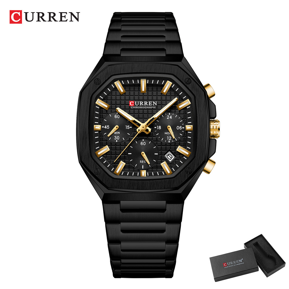CURREN Jam Tangan Chrono Perse - Mens Fashion Bracelet ulasan dan harga