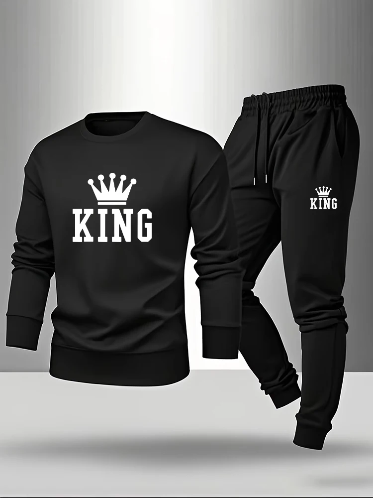 King Pringt Kaus Lengan Panjan - Men Fashion King ulasan dan harga