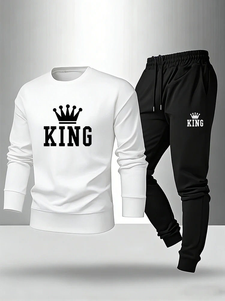 King Pringt Kaus Lengan Panjan - Men Fashion King ulasan dan harga