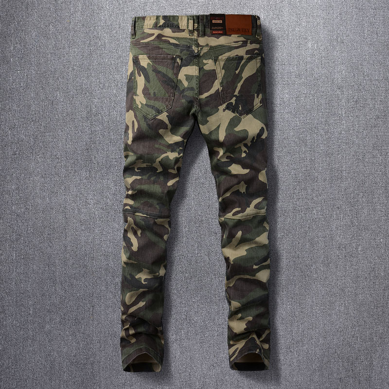 Jeans Pria Fashion Desainer Je - Mens Fashion Camo Pants ulasan dan harga