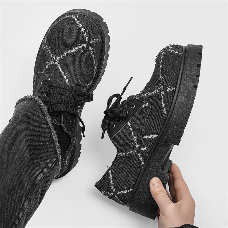 Sepatu Derby Denim Pria Musim  - Mens Fashion Denim ulasan dan harga