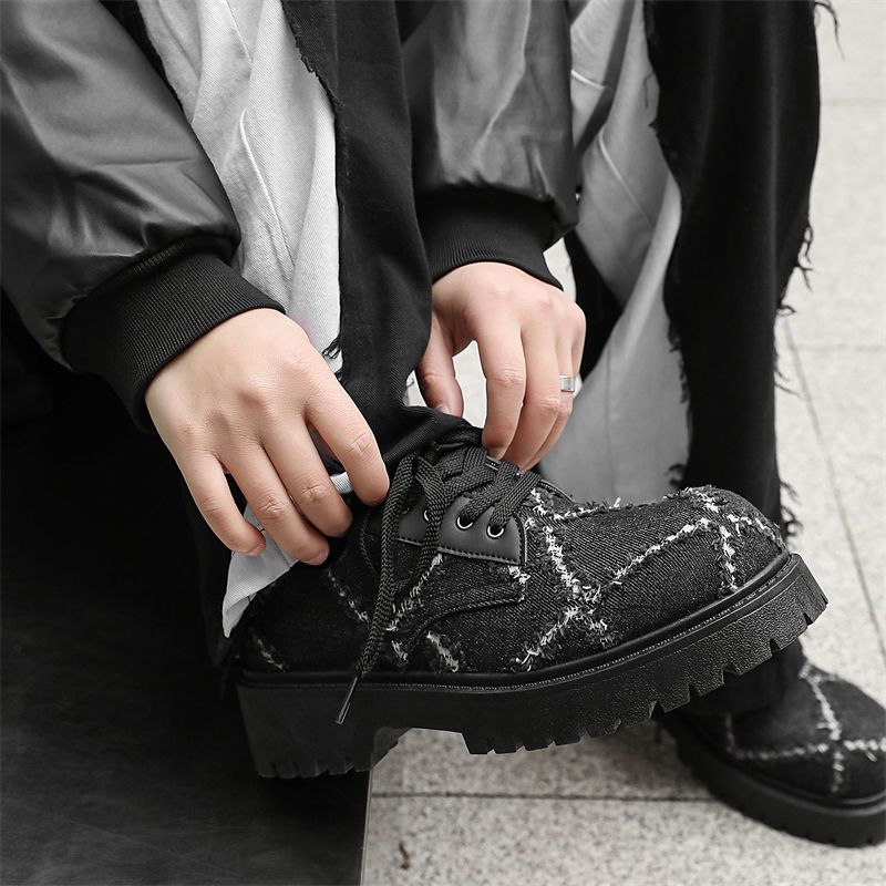 Sepatu Derby Denim Pria Musim  - Mens Fashion Denim ulasan dan harga