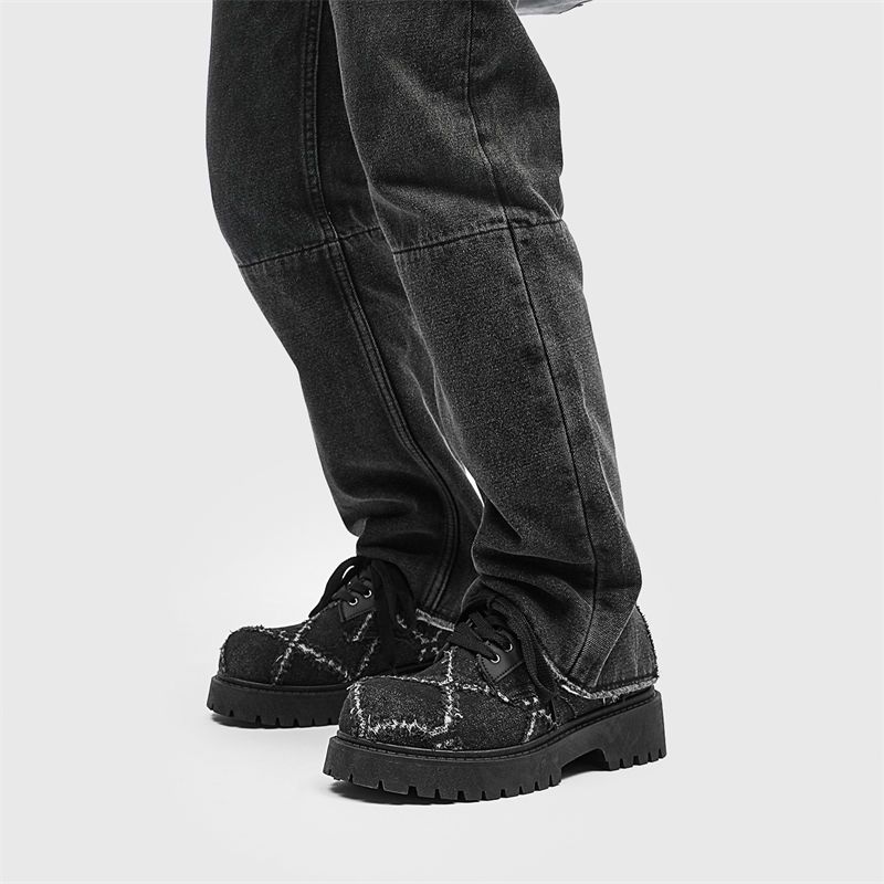 Sepatu Derby Denim Pria Musim  - Mens Fashion Denim ulasan dan harga