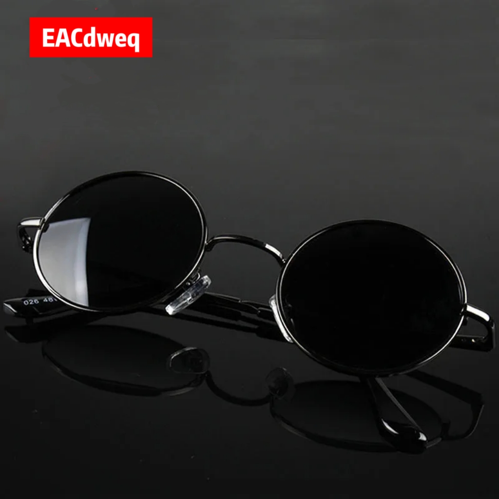 Kacamata Hitam Bulat Retro Vin - Men'S Fashion Old Money ulasan dan harga
