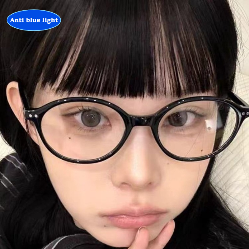 Kacamata Anti Cahaya Biru Wani - Men'S Fashion Round Glasses ulasan dan harga