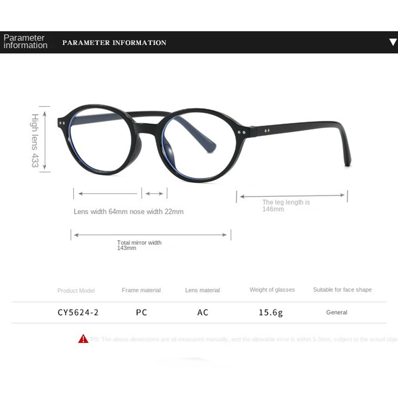 Kacamata Anti Cahaya Biru Wani - Men'S Fashion Round Glasses ulasan dan harga